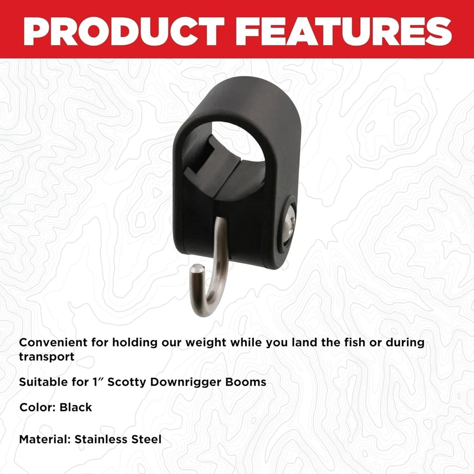 Весовой крюк, крепление стрелы для 1-дюймовой стрелы, черный - Изображение 3 из 3