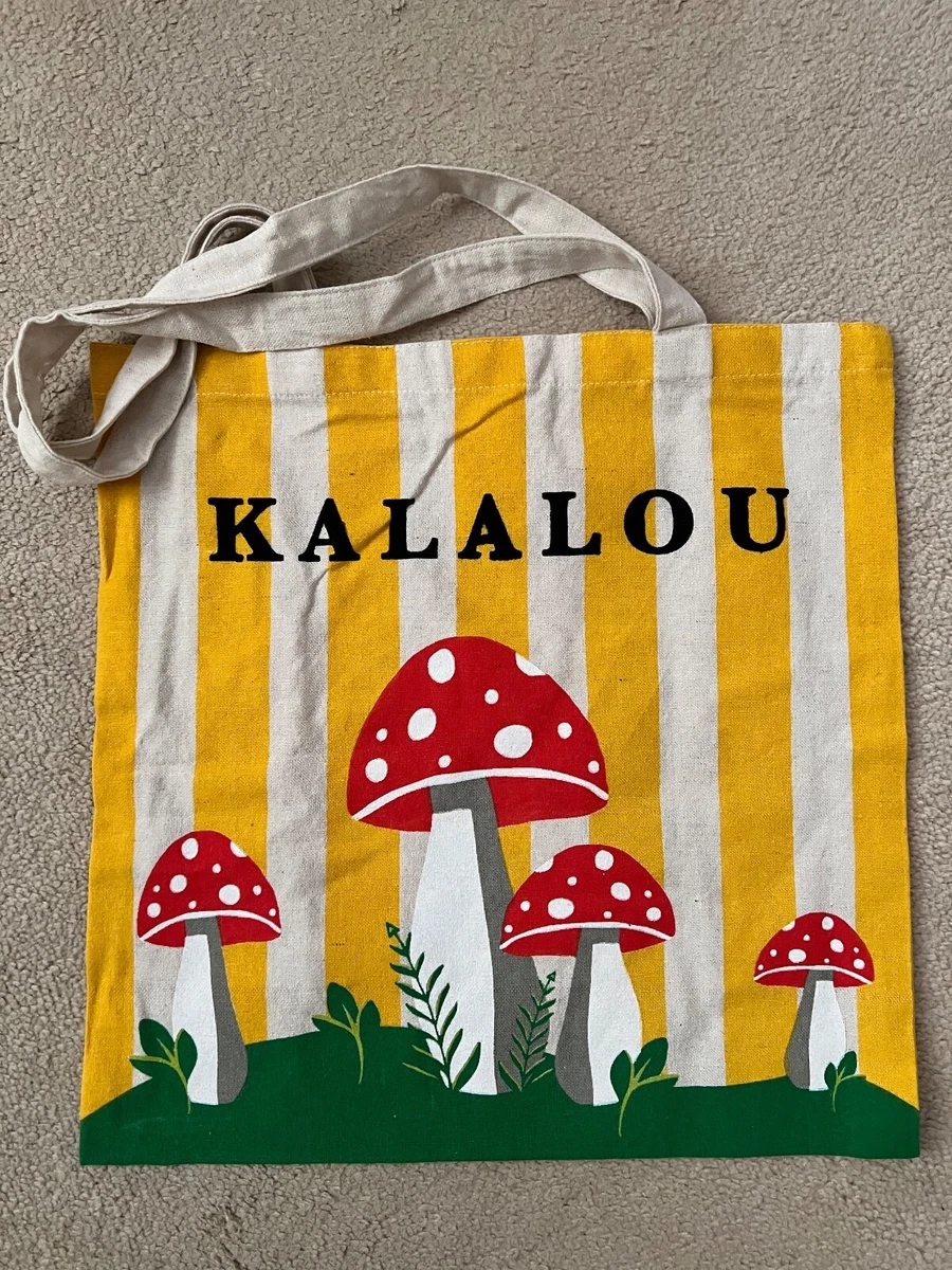 Kalalou Inc Set of Three Painted Wooden Mushrooms