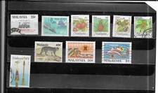 MALAYSIA.1984-1987. SELECTION OF 10. FINE USED. AS PER SCAN.
