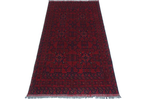 Afghan Khal Mohammadi Teppich 120x190 Handgeknüpft Braun Geometrisch Orient c - Picture 2 of 8