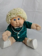 Vintage Cabbage Patch Doll #16 Lemon Loops Full Outfit Boy P+R Coleco China 1986