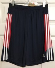 NWT Adidas size M navy red white Aeroready athletic shorts men's