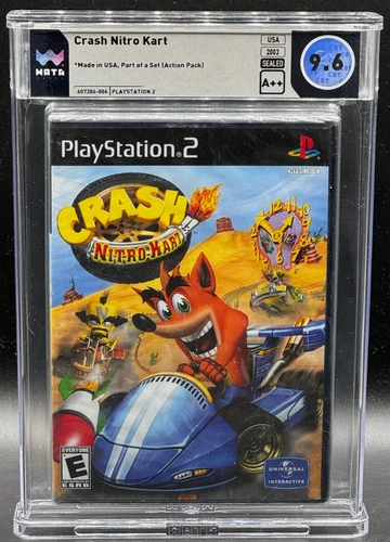 Crash Nitro Kart Sony PlayStation 2 PS2 Sealed New WATA 9.6 A++