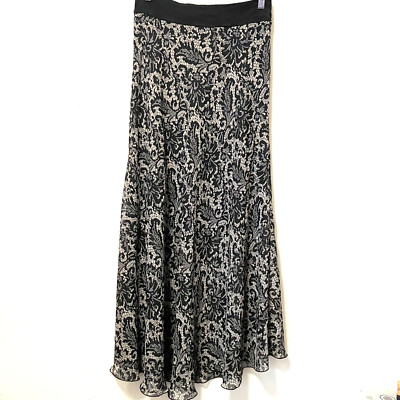 Lapis Maxi Skirt Elastic Waist Witchy Goth Dark Fairy Boho Grunge USA Sz L