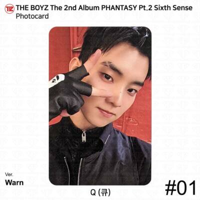The Boyz Phantasy Pt.2 Sixth Sense Q Photocard Postcard KPOP K-POP