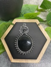 2.5  Handmade 925 Silver Plated Gemstone Wire Wrapped Pendant New B2197