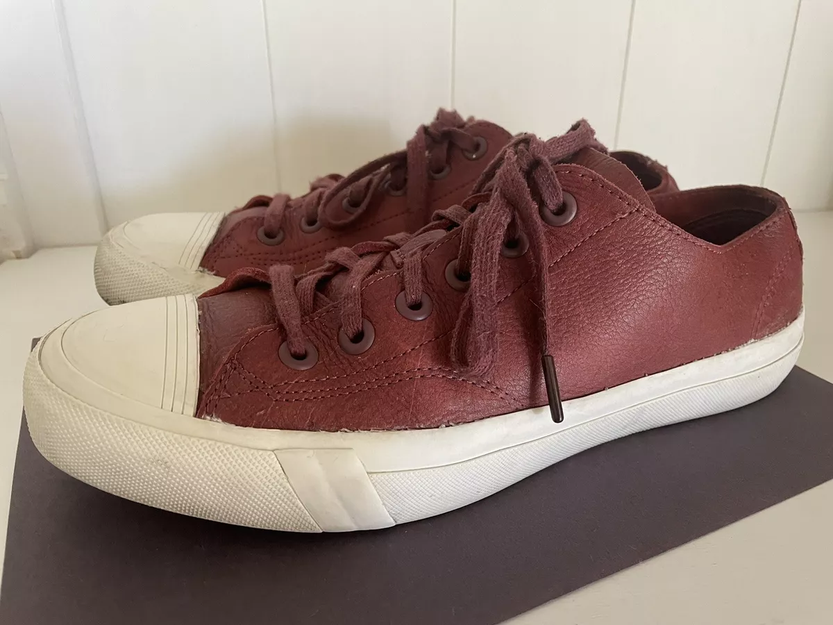 Red casual shop sneakers