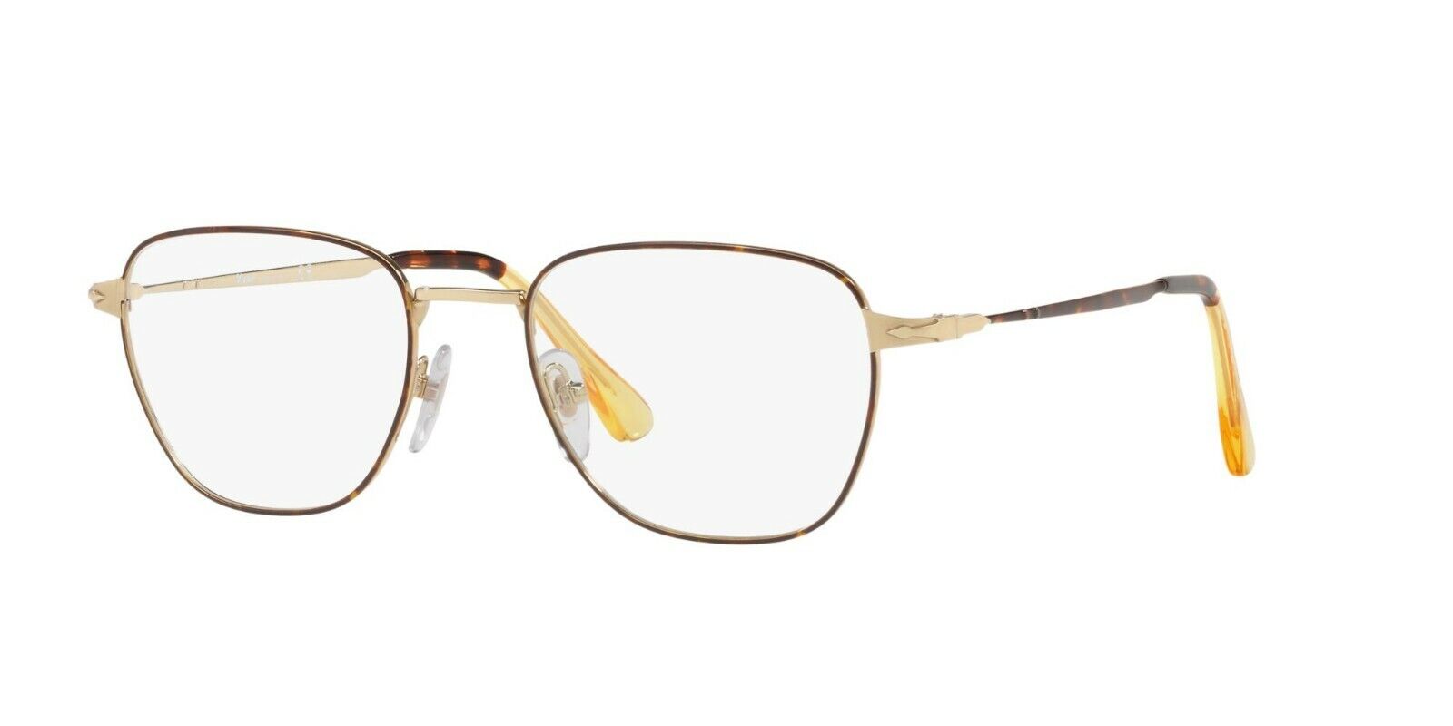 Persol  Eyeglass Frame 54mm Metal PO2447V 1075 54MM Gold Havana Optical Frame Super opłacalna nowość