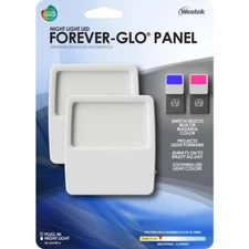 Westek Forever-Glo Automatic Plug-in LED Panel Night Light #NL-GLOW-2  NEW