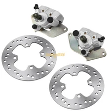 Front Brake Calipers W/ Disc Rotors for Honda TRX500 Foreman Rubicon 500 2015-19