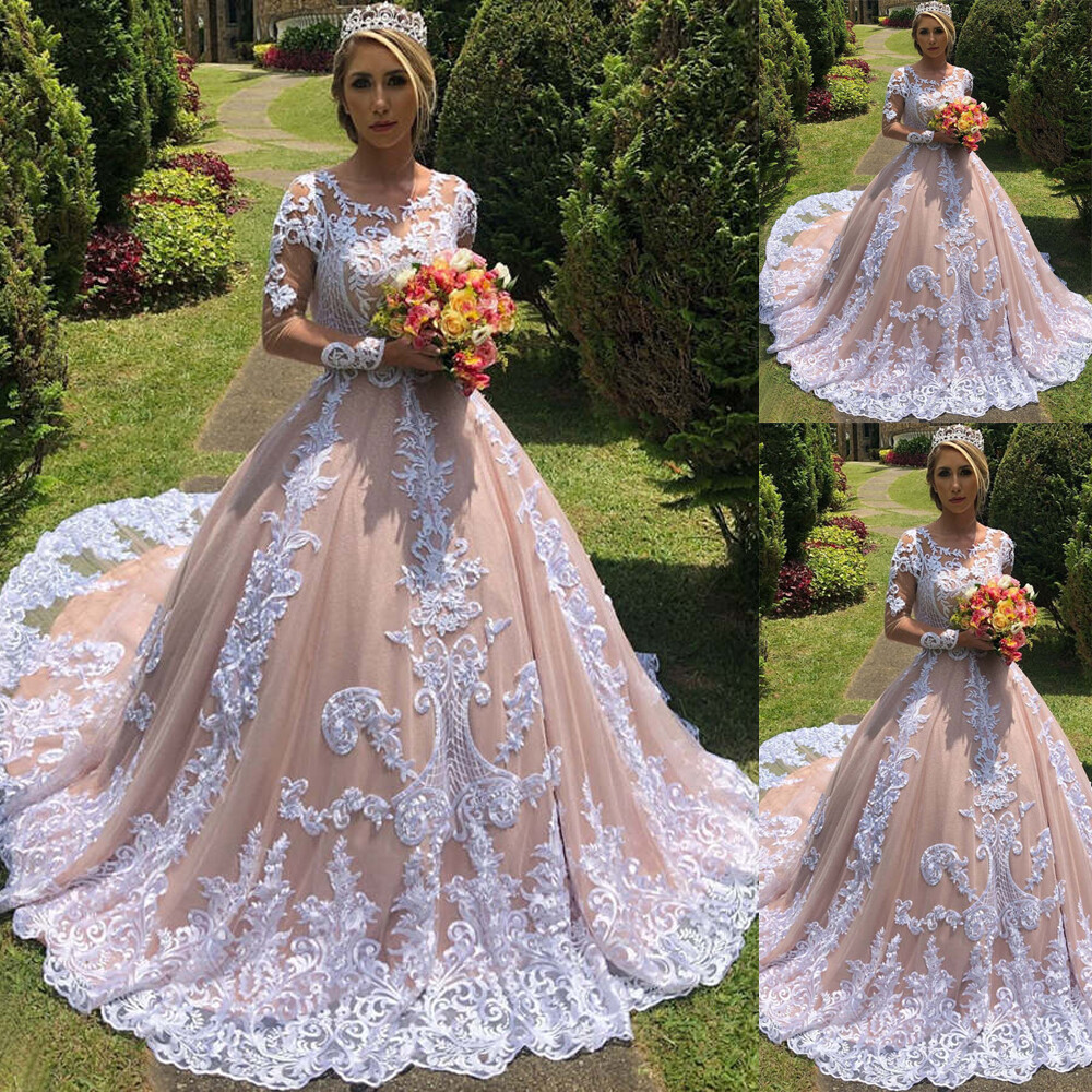 champagne color wedding dress