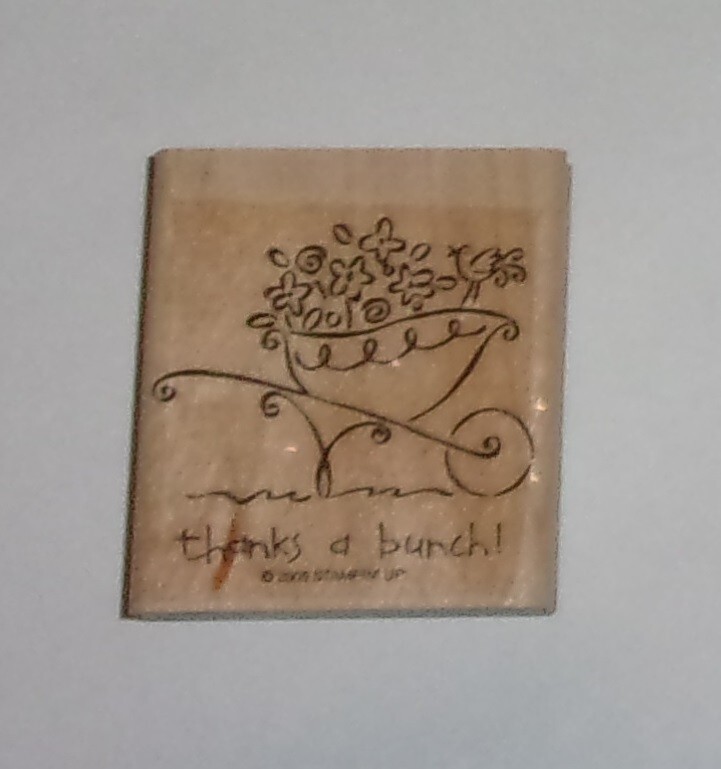 Stampin Up Rubber Stamp THANKS A BUNCH Unused