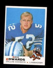 1969 TOPPS #210 DAVE EDWARDS EXMT (RC) COWBOYS *X65459