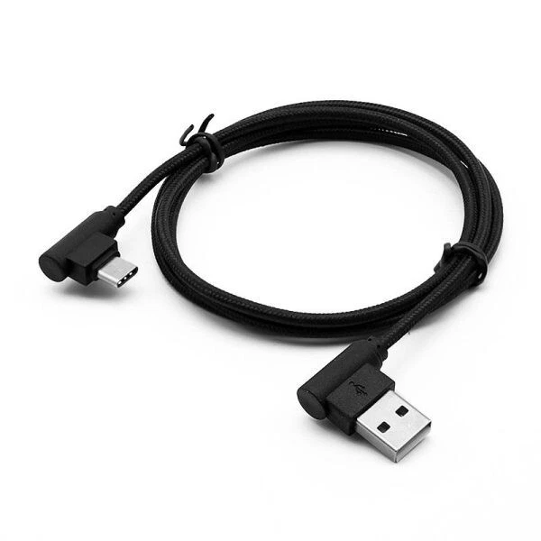 90 Degree Angle USB-C Charging Cable FOR Samsung Galaxy S24 S23 S22 S21 Ultra - Image 2 of 4