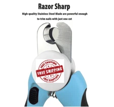 Dog & Cat Pets Nail Clippers and Trimmers - Safety Guard to Avoid Overcutting