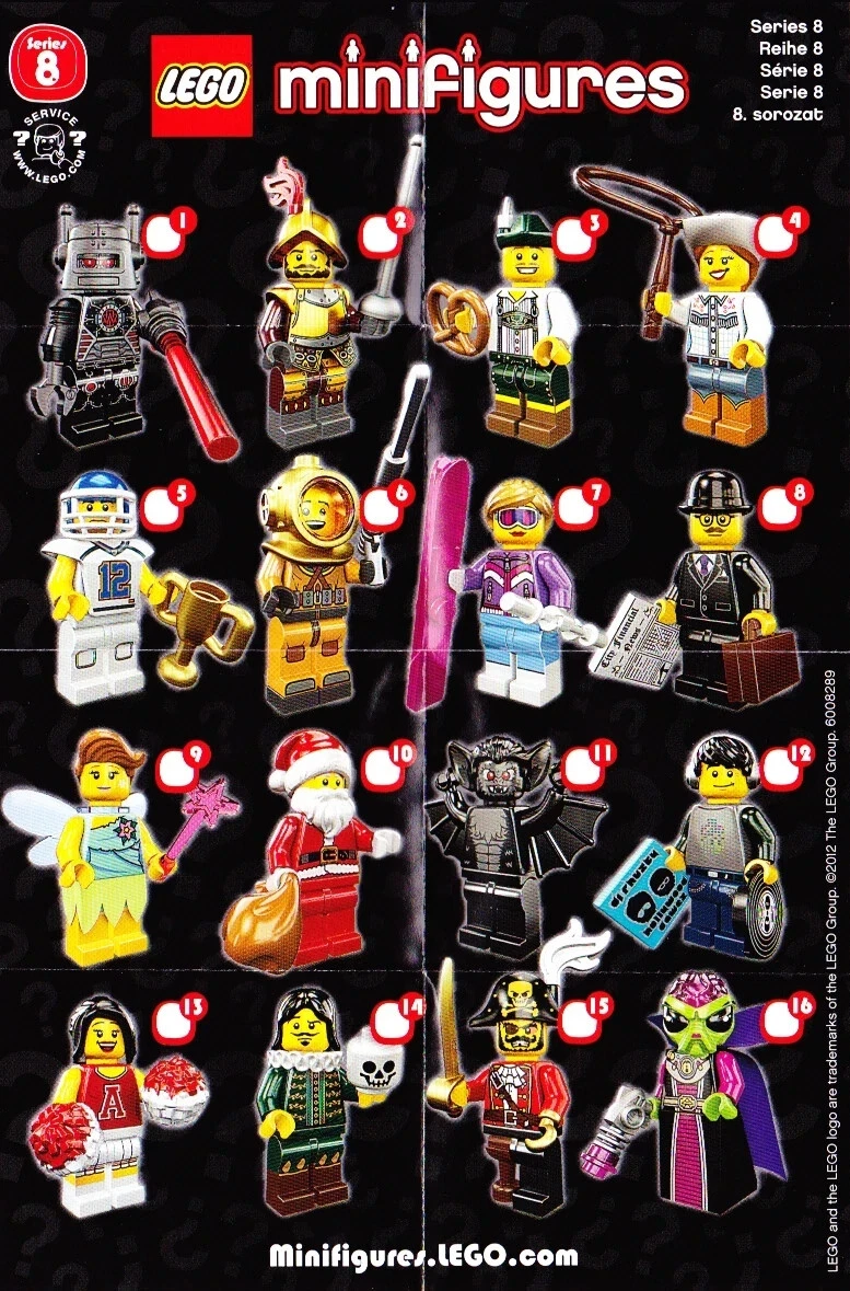 Lego minifigures cheap series 8