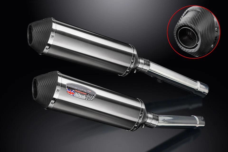 Kit silenciador escape acero inoxidable X-Oval 13,5" Honda CBR1100XX Blackbird 1996-2009 Foto 2 de 4