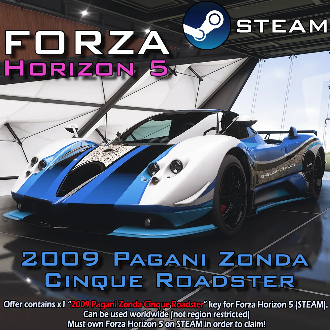 Forza Horizon 5 - 2009 Pagani Zonda Cinque Roadster Edition (XBOX, STEAM)