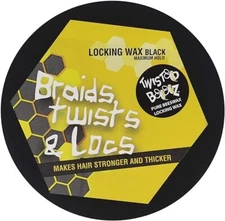 ECO STYLE TWISTED BEES LOCKING WAX BLACK MAXIMUM HOLD 6.5 OZ/ 185G