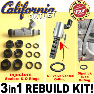TOYOTA 1JZ VVTi JZX100 110 Fuel Injector Rebuild Kit VITON O-Ring Seal