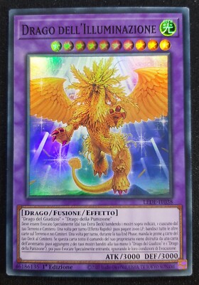 DRACHE DER BELEUCHTUNG Super Rare auf Italienisch LEDE-IT038 YUGIOH
