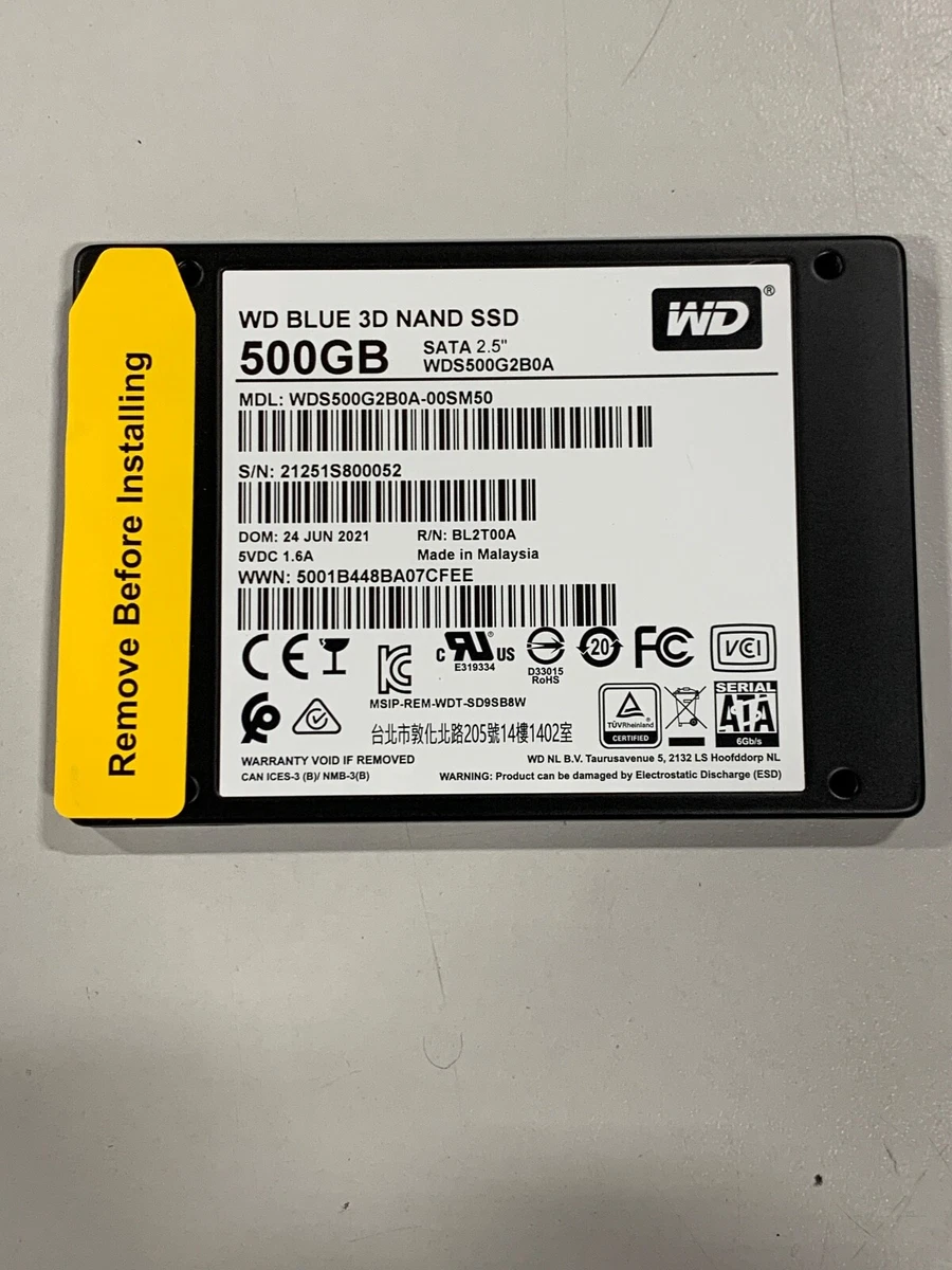 500Go BLUE SATA III - WDS500G2B0A