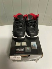 2011 Air Jordan Retro 11 Low IE "Bred" Size 3C Toddler Shoes 100 DS