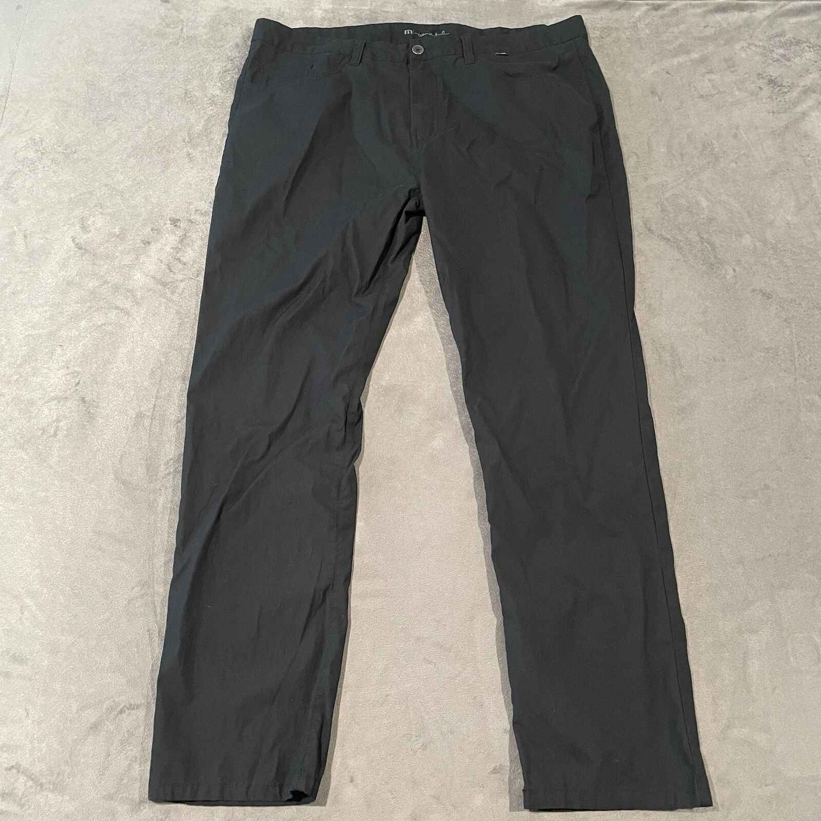 Travis Mathew Pants Mens 40x32 Black Open To Close Golf Chino Performance