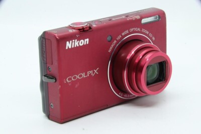 Nikon COOLPIX S6200 16.0MP Digital Camera - Red for sale