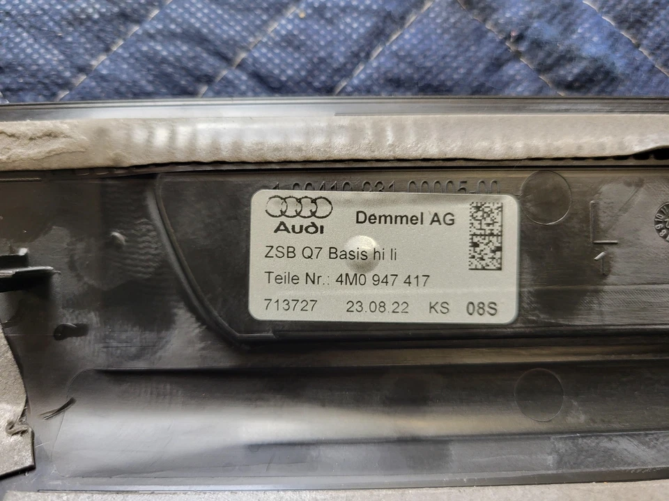 Front & Rear Door Sill Scuff Plate 2023 Audi SQ8 4M0947418 2020 2021 2022 - Image 4 of 4