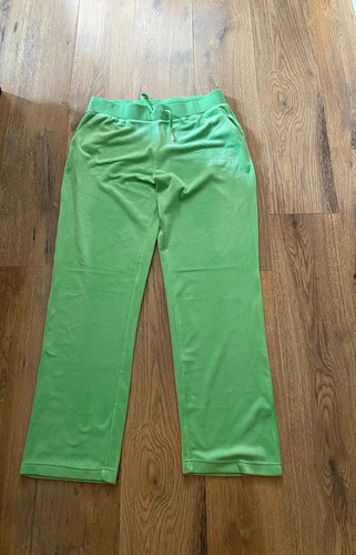 💕 Juicy Coulture Bright Green Size XL Tracksuit Bottom 💕 - Picture 3 of 8
