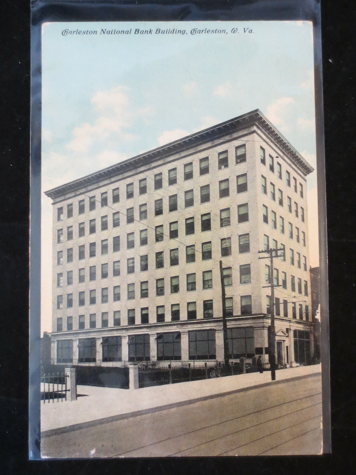 Vintage WEST VIRGINIA PostcardCHARLESTON NATIONAL BANK, Charleston, W