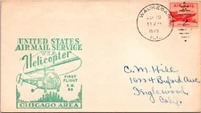 FFC 9.19.1949 - Helicopter RT AM96 - Waukega, ILL to Chicago, ILL - F41510