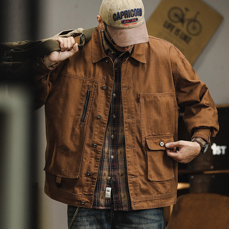 Mens Jacket Club Factory Denim Jacket Under 500 Fashion Loose Thin