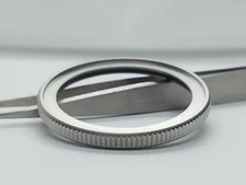 Seiko 5 SRPD SKX007  5KX Coin Edge Bezel - Stainless IP Blasted Watch Mod Parts