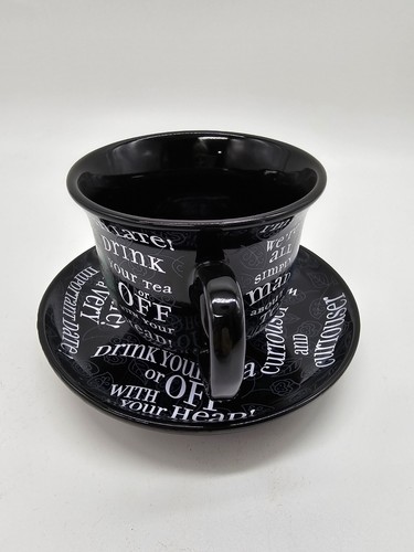 Disney Alice In Wonderland Tea Coffee Cup And Saucer Mad Hatter Rabbit 8oz - Picture 4 of 10