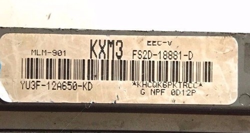 Engine Control Unit - Ecu For Ford Transit Mk6 2000-2005 Year Yu3F12A650Kd - Picture 3 of 7