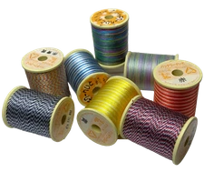 Kanagawa Patchwork 008 Silk Thread, 23 dtex 16x3, 30m, 8 Stunning Patterns