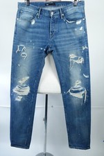 3x1 NYC M4 Distressed Selvedge Jeans Slim Fit Men Size 34 x 34 Made in USA