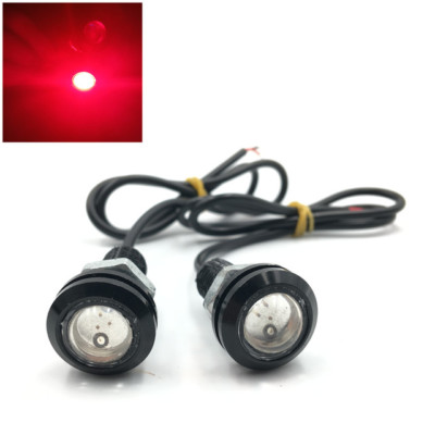 10X Strobe 9W Red 18mm Car LED Eagle Eye Light Fog Reverse Signal DRL Bulbs 12V