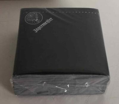 Jägermeister Servietten schwarz, Kräuterlikör, Party, 2 x 50 Stück, Bar, Neu
