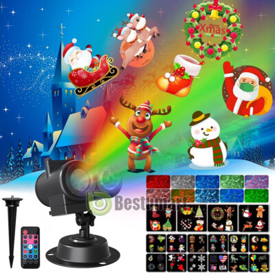 LED Halloween Christmas Projector Light Landscape Laser Projection In/Outdoor