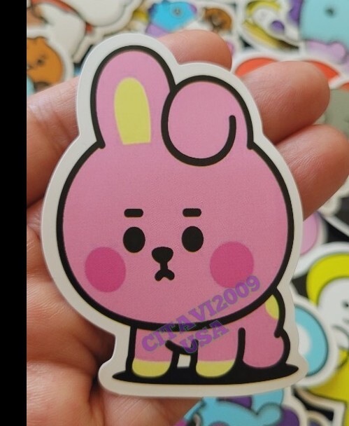 BT21 BTS STICKERS #2 set. CARTOON WATERPROOF DECAL KOREAN KPOP