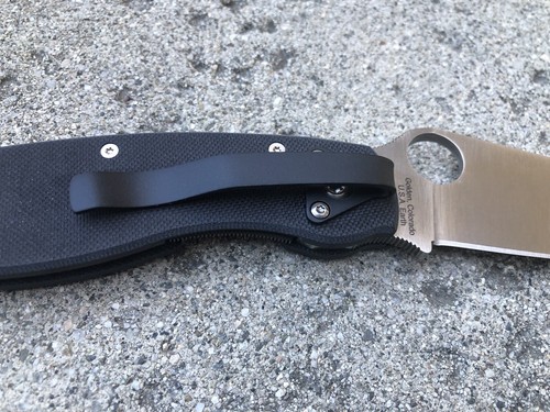 Black Titanium Deep Carry Pocket Clip For Spyderco Military Knife - Right Hand - 第 6/9 張圖片