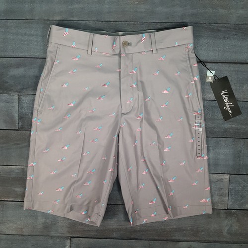 Pantalon De Golf Walter Hagen Perfect 11 Homme – Gris Ardoise 36x30 – Neuf Avec étiquettes