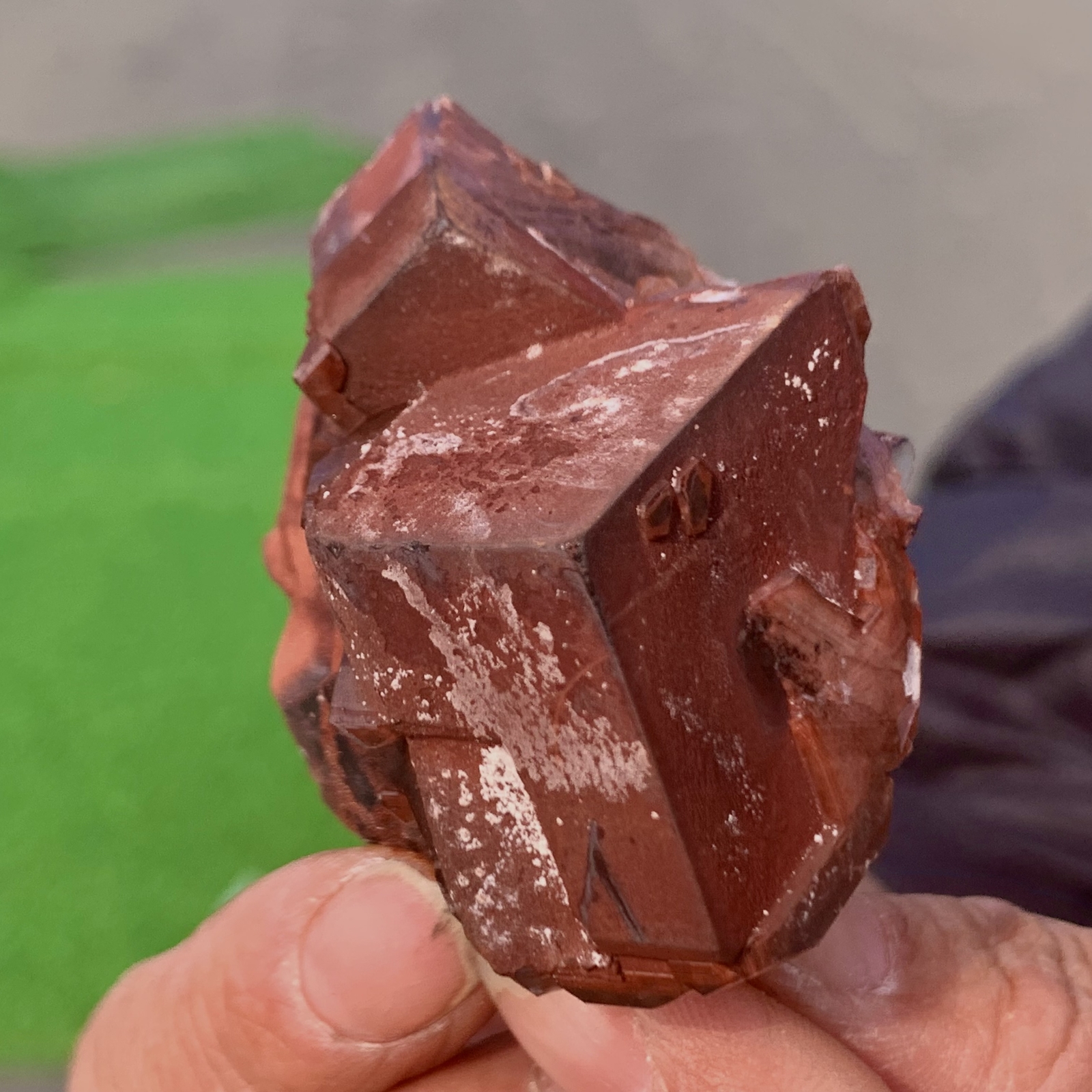 82G Rare Cube Chocolate Calcite Crystal Mineral Specimen for Collectors