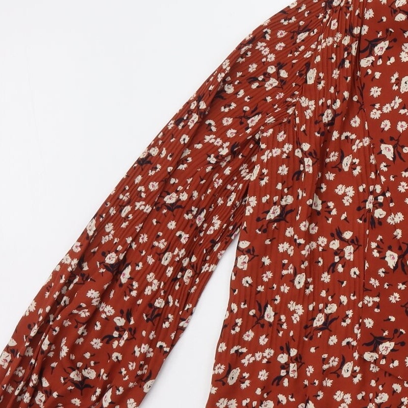 Selected Womens Orange Polyester Blend Blouse Siz… - image 9