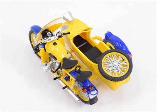 Scala 1/24 Modimio Russia polizia pattuglia veicolo m-67p ural triciclo bici giocattolo bambino - Foto 4 di 8