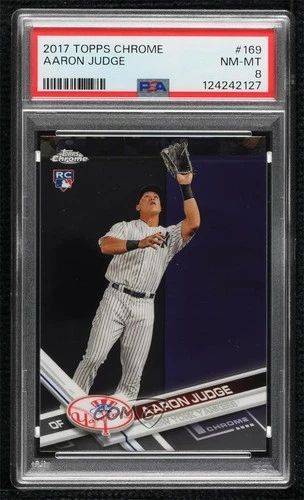 2017 Topps Chrome Aaron Judge #169 PSA 8 11qd