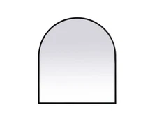 Elegant Lighting MR1A2730 Ayra 27" W x 30" H Modern Arched - Black